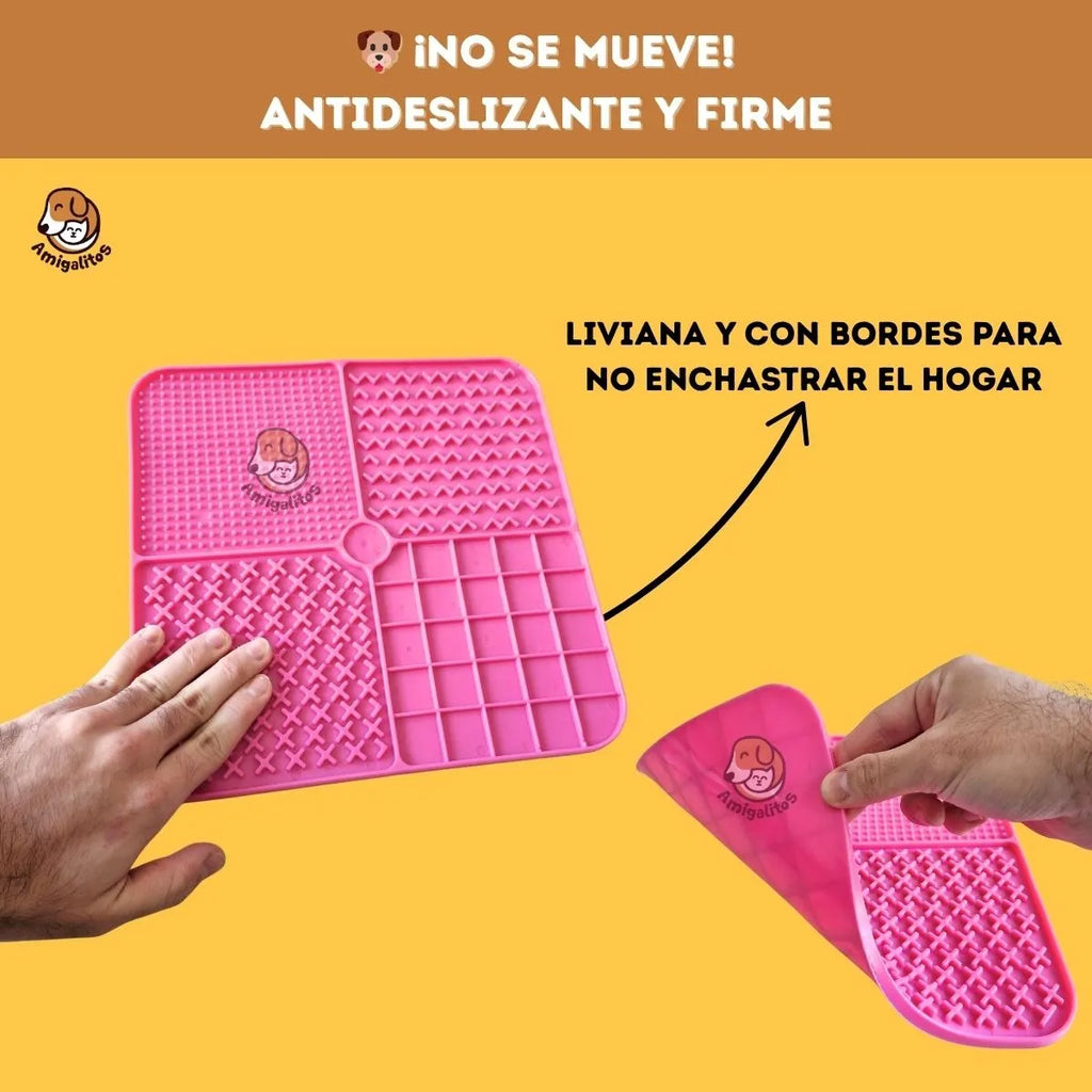 Alfombra De Lamer Xl Antiansiedad Silicona Para Perros Gatos