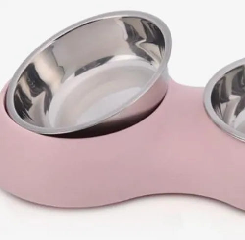 Plato Para Perro Comedero Para Mascotas Doble Perros Y Gato