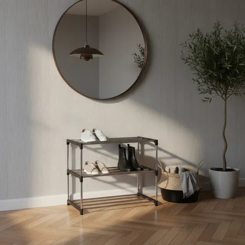 Organizador Zapatero Zapatillas Botinero Estantes Desarmable Negro