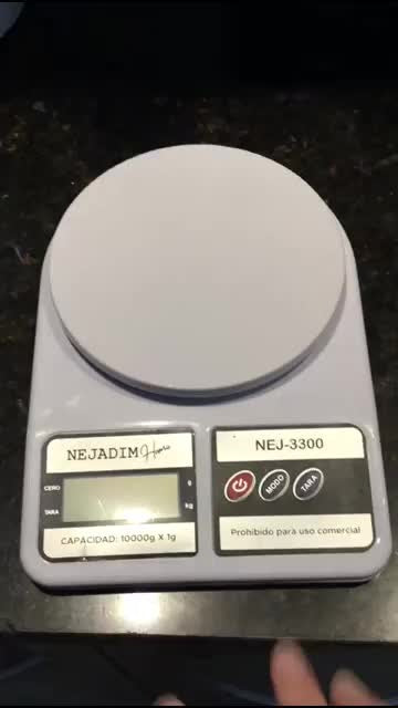 Balanza de cocina digital SQ Cozinha SF-400 pesa hasta 10kg Blanco
