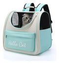 Mochila Hello Cat Para Mascotas Gatos Y Perros Suono Color Celeste