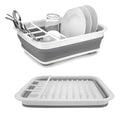 Secaplatos Escurridor Silicona Plegable Cocina Gris