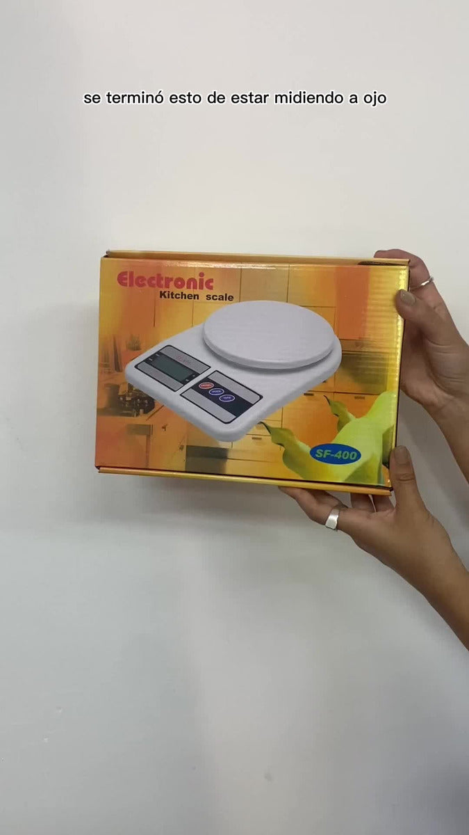 Balanza de cocina digital SQ Cozinha SF-400 pesa hasta 10kg Blanco
