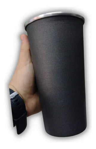 Vaso Fernetero Jarra Fernet Cerveza Aluminio 1 Litro Negro