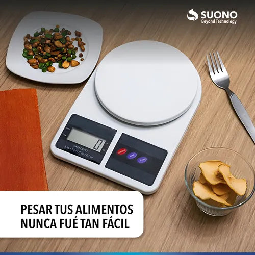 Balanza de cocina digital SQ Cozinha SF-400 pesa hasta 10kg Blanco