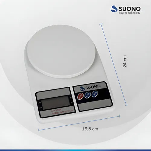 Balanza de cocina digital SQ Cozinha SF-400 pesa hasta 10kg Blanco
