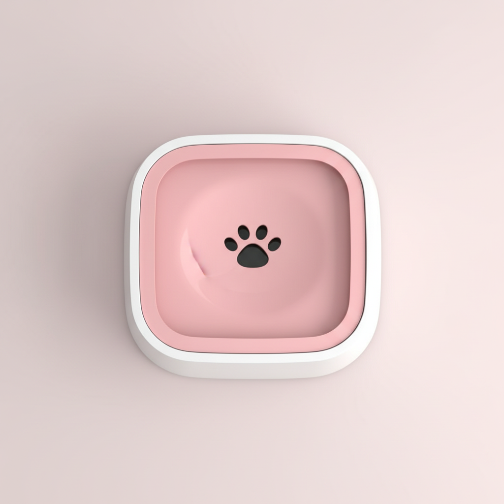 Bebedero De Agua Animales Rosa Tazon Perros Gatos Antiderrame